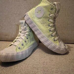 Converse High Top "Not a Chuck" Volt Yellow/Green Limited Edition Size 5
